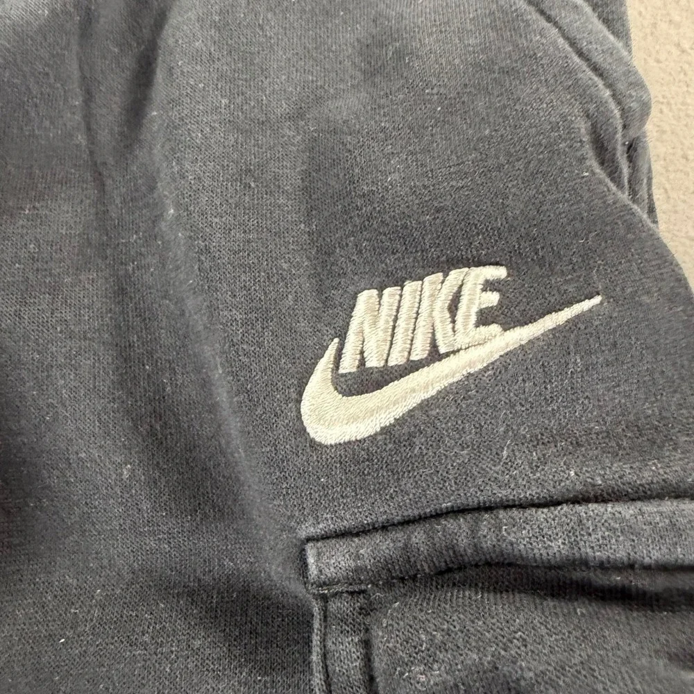 Nike‎ Kids Fleece Cargo Joggers Black Sweatpants Youth Small Boys Girls Unisex